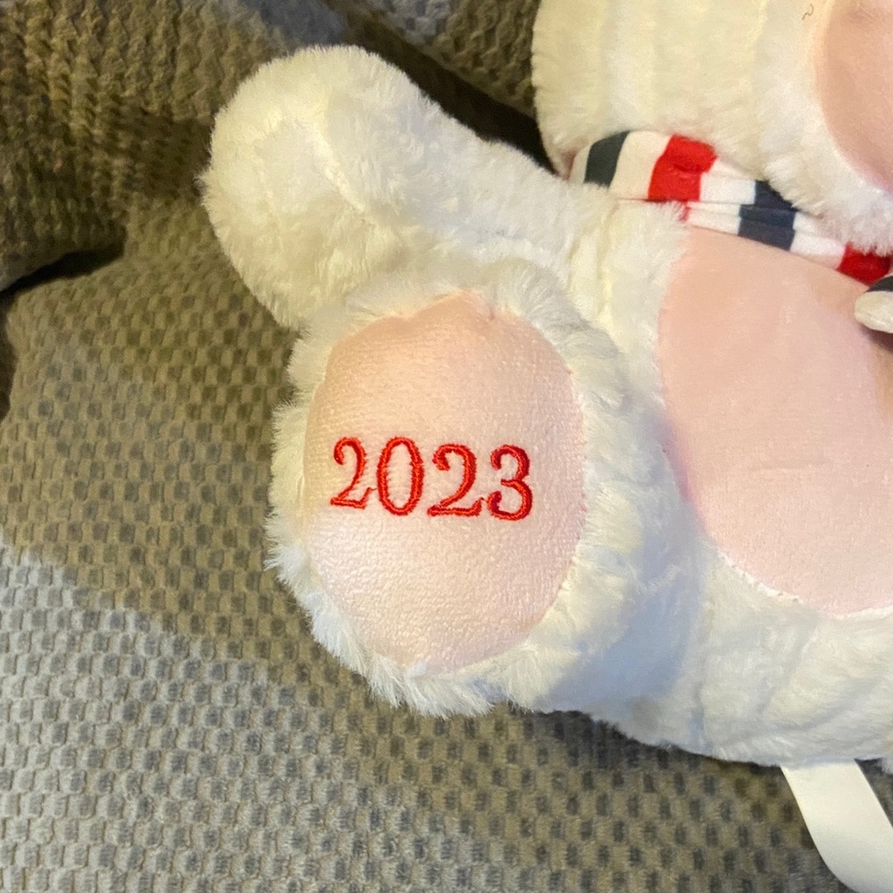 Charming White Unicorn Plush with Gold Horn - Picture 2 of 5